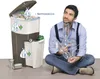 BAMA Poubelle TRYPLA, 38,5 L, grise Voir les images du produit 7