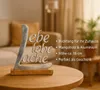 formano Schriftzug Lebe Liebe Lache Aluminium Mangoholz 18 Produktbild-Vorschau 1
