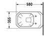 WC suspendus Duravit 1930, lavable, 0182090000, 0182090000 Anteprima dell’immagine prodotto 4