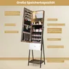GOPLUS Schmuckschrank mit Ganzkörperspiegel, Spiegelschrank Produktbild-Vorschau 2