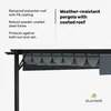 Blumfeldt Pergola 3x4 m - polyesterová strecha odolná voči Náhľad obrázku produktu 2