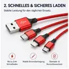 Câble de recharge 3 en 1 1,2 m USB vers USB-C Lightning Voir les images du produit 2