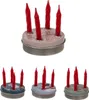 Mini-Adventskranz 4 Minikerzen mit Sockel 4,5x1cm 4fach Produktbild-Vorschau 1