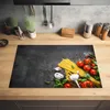 KitchenYeah© Herdabdeckplatte Nudeln - Kräuter - Tomate - Produktbild-Vorschau 2