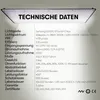 A technical data sheet for an LED grow lamp, presented as an image. Náhľad obrázku produktu