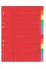 United Office Kartonregister 1x12 76076 Bunt Produktbild-Vorschau 1