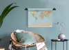 MuchoWow® Wandteppich Wandbehang Welt - Karte - Orange - Produktbild-Vorschau 6