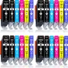 A collection of printer ink cartridges arranged in rows on a white background. Produktbild-Vorschau