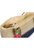 styleBREAKER Damen Bast Strandtasche 45 x 13 x 46 cm mit Produktbild-Vorschau 3