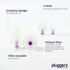 Tappi per le orecchie Pluggerz musica adulti e bambini 2X2 Anteprima dell’immagine prodotto 5