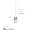 Opviq, Kemtel- Kemtel FLG, Schwarz, Kronleuchter, 16 x 16 x Produktbild-Vorschau 5