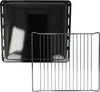 vhbw Backblech, Gitterrost (2-tlg. Set) kompatibel mit Produktbild-Vorschau 1