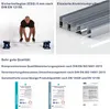 A collage of images showing product features and certifications. Produktbild-Vorschau