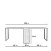 Skye Decor, London - L208, Schreibtisch, Nussbaum, 100 % Produktbild-Vorschau 8