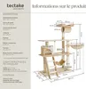 Arbre à chat MARCEL 141 cm - beige Voir les images du produit 6