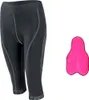 FORCE kraťasy LADY BIKE 3/4 do pásu s vložkou, čierne Náhľad obrázku produktu 6