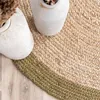 Volero - Tapis en jute - Fair Rond Naturel/Vert - Ø 100 cm Voir les images du produit 5
