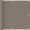 vidaXL Pare-vue pour balcon Taupe 90x300 cm Tissu Oxford Voir les images du produit 5