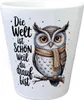 Eule mit Schal Blumentopf Die Welt ist schön Produktbild-Vorschau 1