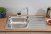 Edelstahl Einbauspüle Spülbecken Küchenspüle Spüle 86 x 50 Produktbild-Vorschau 2