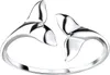 Ring Walflosse Silber 925: Damenring offen 59 (18.8 mm Ø) Produktbild-Vorschau 1
