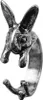Vintage Hase Mittelfinger Knuckle Öffnungsring Paare Produktbild-Vorschau 1