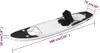vidaXL Zestaw desek SUP nadmuchiwany czarny 300x76x10 cm Podgląd zdjęcia produktu 7