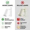 MasterLED nástenné svietidlo GU10 - LED reflektor - biely Náhľad obrázku produktu 7