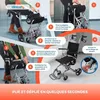 Fauteuil roulant de transport Clinicalfy en alliage Voir les images du produit 7