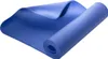 A blue yoga mat is partially unrolled on a white background. Voir les images du produit