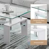 CLIPOP Couchtisch, Glas Wohnzimmertisch, 100x60x45cm Produktbild-Vorschau 9