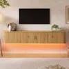 Merax wandmeubel voor de televisie met LED-verlichting, Productafbeelding-voorbeeld 1