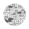 MuchoWow® Mauspad Mousepad Muster - Athen - Haus 50x50 cm - Produktbild-Vorschau 1
