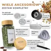 Set aus 24 Bambus Gewürzgläsern mit Etiketten Produktbild-Vorschau 2