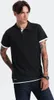 Ombre   Poloshirt aus Baumwolle für Männer schwarz Produktbild-Vorschau 1