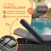 CASARIA® Sonnenliege mit Klapptisch 7cm Auflagen Wetterfest Produktbild-Vorschau 5