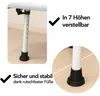 Brixy Duschstuhl mit abnehmbarer Rückenlehne und Armlehne – Produktbild-Vorschau 2