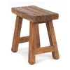SITZHOCKER "RUSTIC" | 41x42x24cm (HxBxT), Teak | Holzhocker Produktbild-Vorschau 6