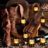 Lot de 12 mini-lanternes noires de style western/cowboy Voir les images du produit 15