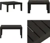 vidaXL Lounge Gartentisch Kunststoff Grau - Gartentisch - Produktbild-Vorschau 1