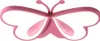 A pink butterfly-shaped ceiling light. Produktbild-Vorschau