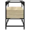 vidaXL TV-Schrank mit Glasplatte Sonoma-Eiche 60x35x51cm Produktbild-Vorschau 5