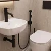 Rubinetto Per Lavabo Con Doccetta Bidet REA Lungo Black Anteprima dell’immagine prodotto 3