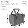 UNUS Flaschenträger 6 Flaschen aus Filz Flaschenhalter Produktbild-Vorschau 2