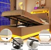 Flieks – hydraulická postel s polstrováním 90 x 200 cm s Náhled obrázku produktu 6