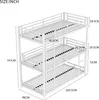 OKWISH Lit superposé 90x200 - 3 Niveaux - Sans Matelas - Voir les images du produit 4