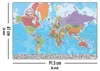 Carte du monde Poster avec drapeaux En Français (texte en Voir les images du produit 5