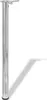 A single chrome table leg with a mounting plate is shown against a white background. Náhled obrázku produktu