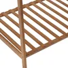 A close-up view of a wooden slatted shelf, likely part of a clothing rack or storage unit. Náhled obrázku produktu