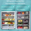 Küchenorganizer-Set Kühlschrank Organizer,stapelbar Produktbild-Vorschau 4